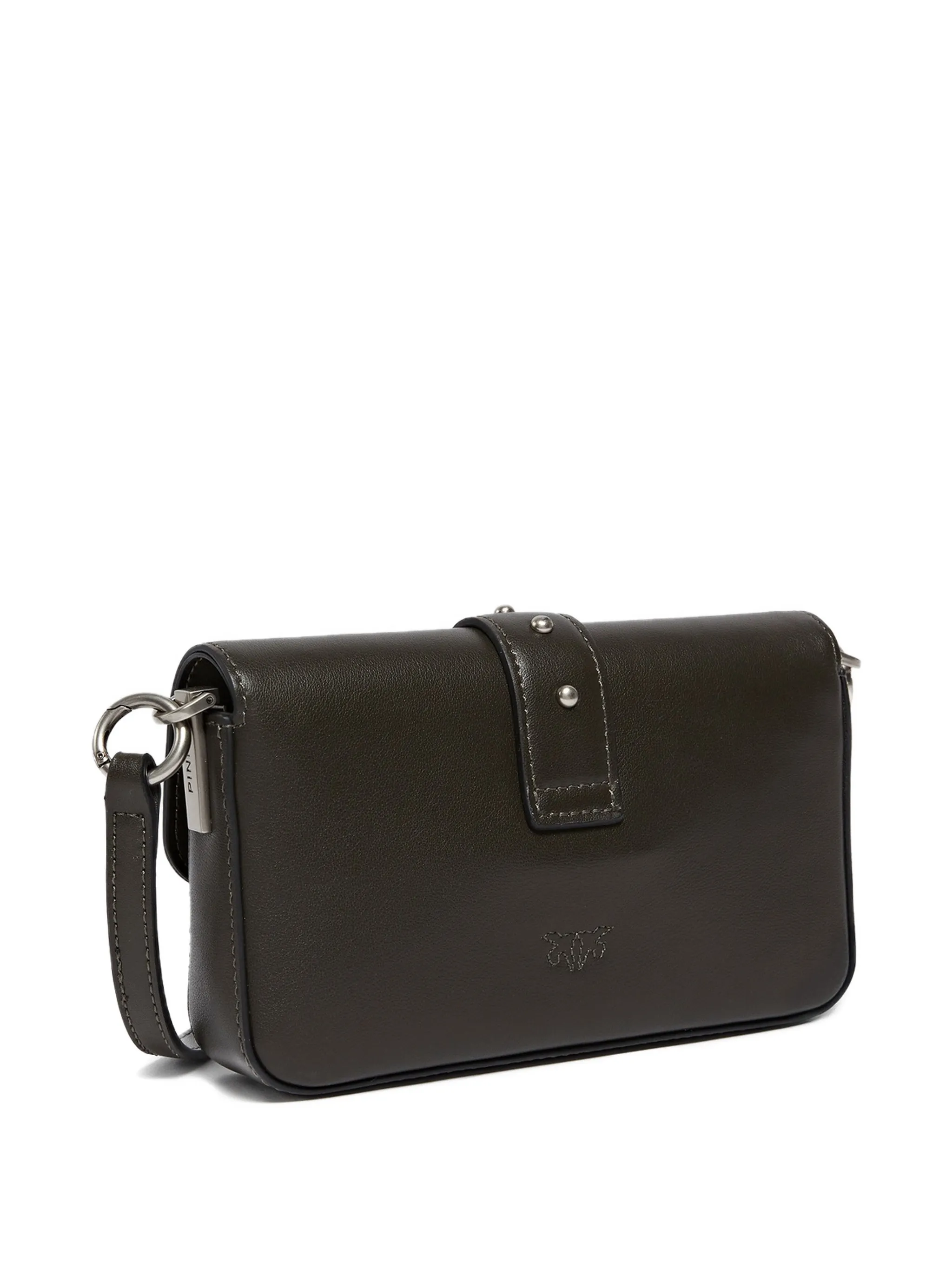 Pinko borsa Love One Slouchy Baby in pelle verde fango 105353-A0QO K35O PINKO 