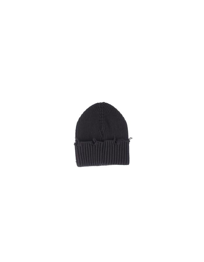 Disclaimer cappello in maglia bambino nero 58727 NERO DISCLAIMER 
