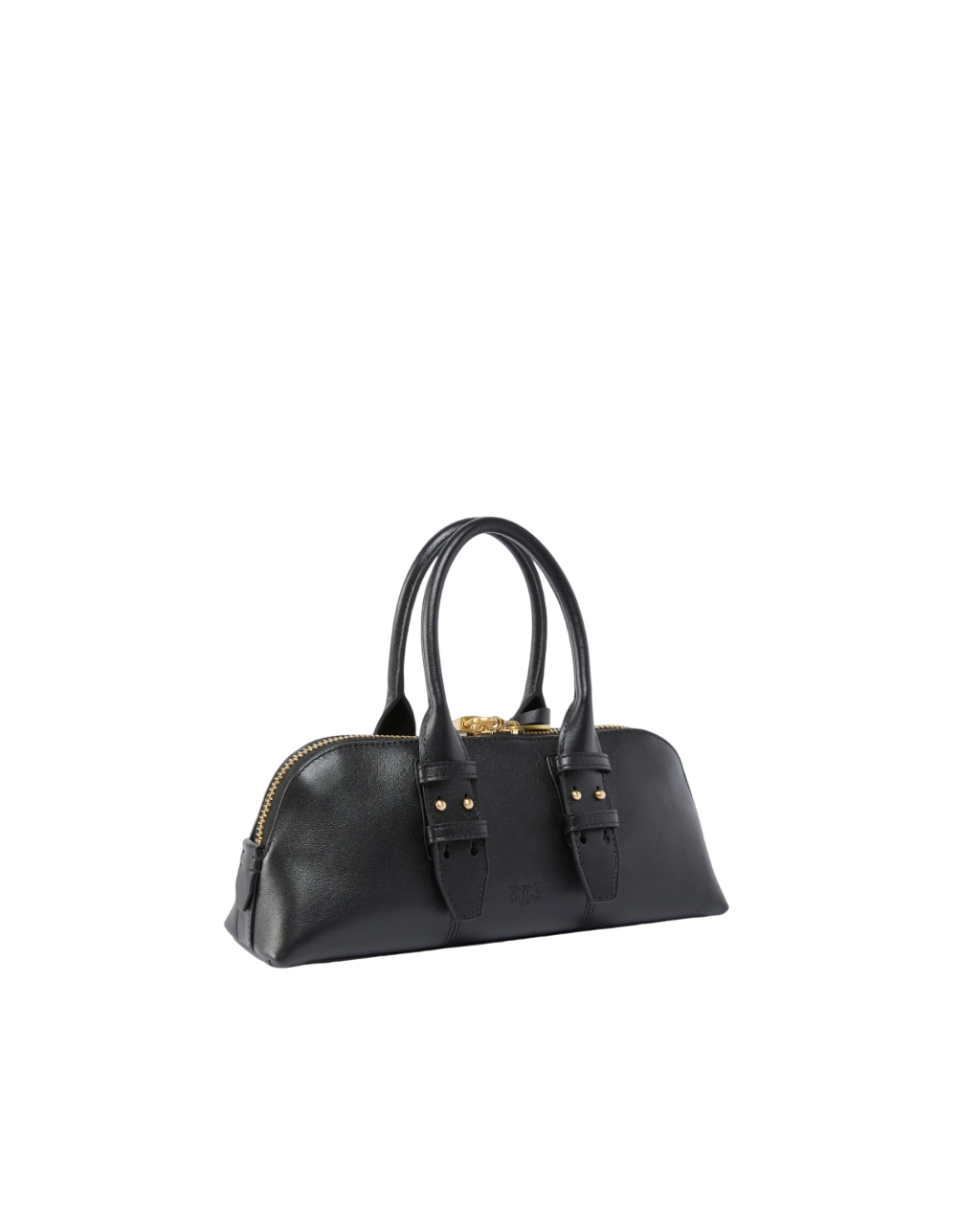 Pinko borsa Bowling Bag in pelle nero oro 105334-A0QO Z99Q PINKO 