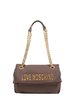 Love Moschino borsa a spalla in ecopelle marrone