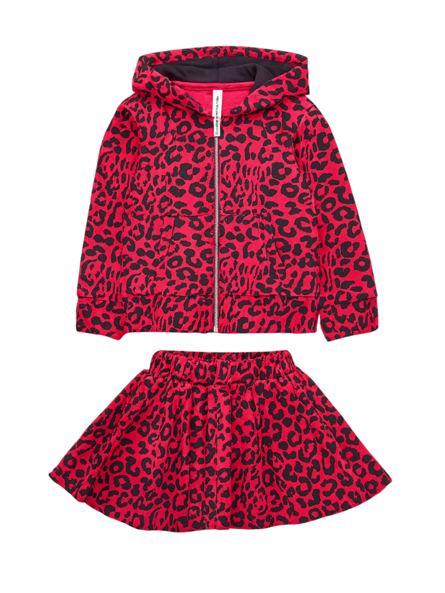 John Richmond completo felpa e gonna in fantasia animalier fucsia RIA25116CF H.SPOT John RICHMOND 