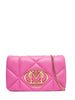 Love Moschino borsa a tracolla in ecopelle trapuntata fucsia