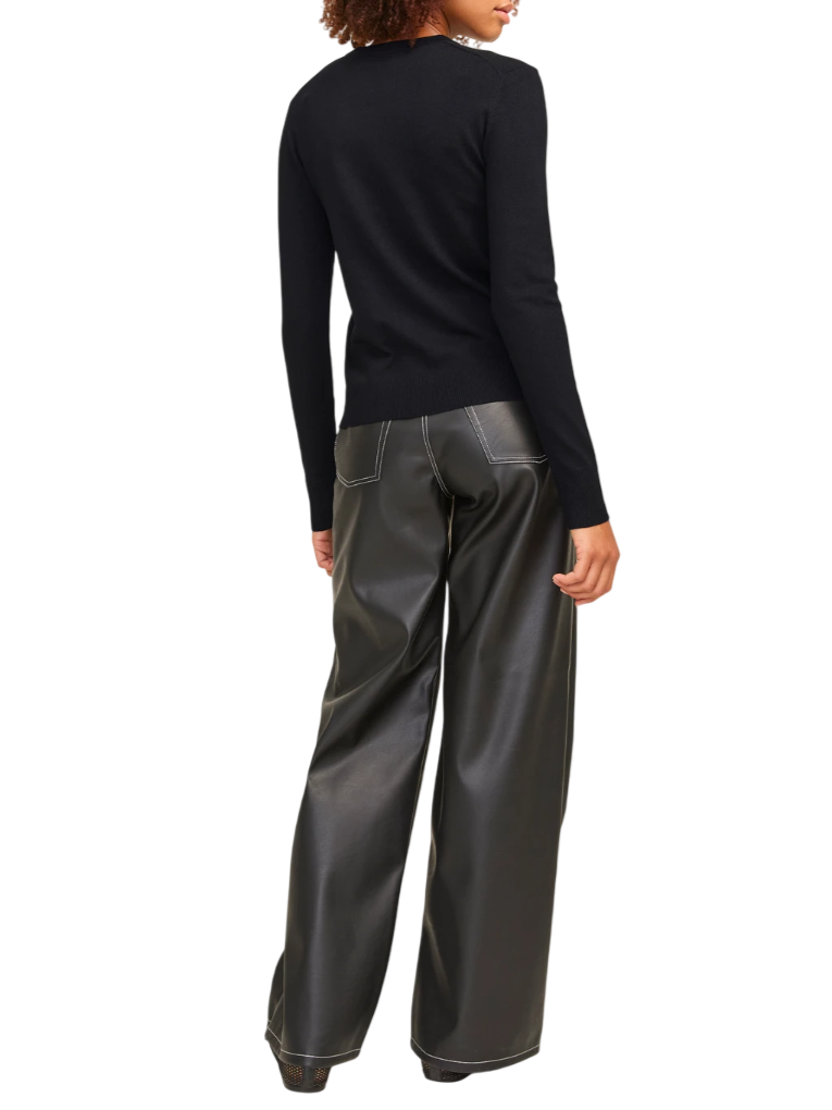Jjxx maglia girocollo donna Cara nero 12255368 BLACK-FOG JJXX 