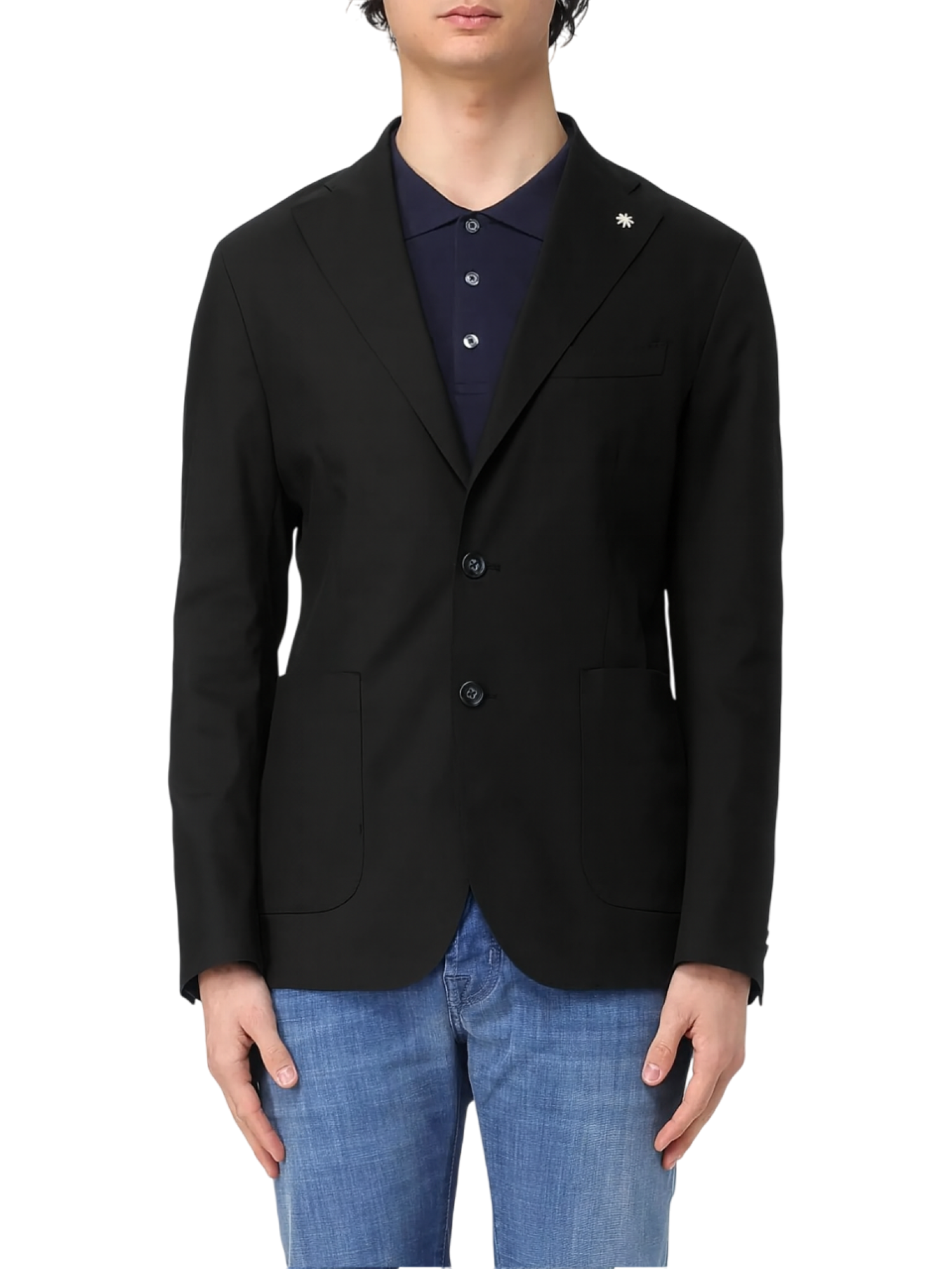 Manuel Ritz giacca monopetto uomo nero 3932G2728MC-253760 99 MANUEL RITZ 