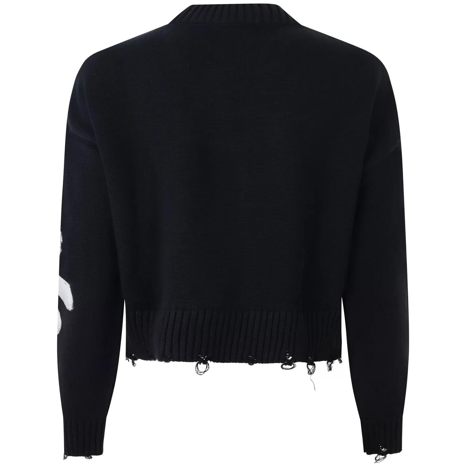 Disclaimer maglia crop con logo nero 55174 NERO DISCLAIMER 