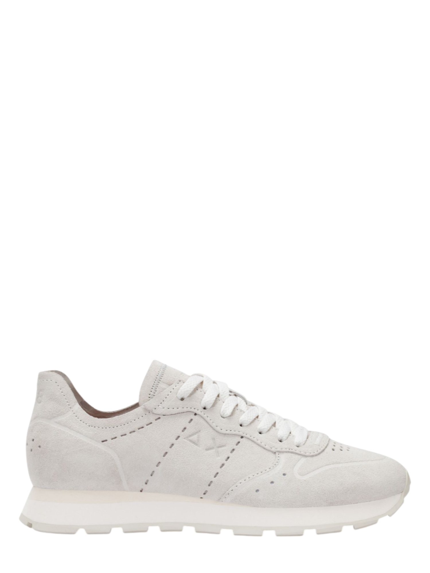 Sun68 sneakers uomo Tom Raw Edge in suede bianco Z36103 BIANCO SUN68 