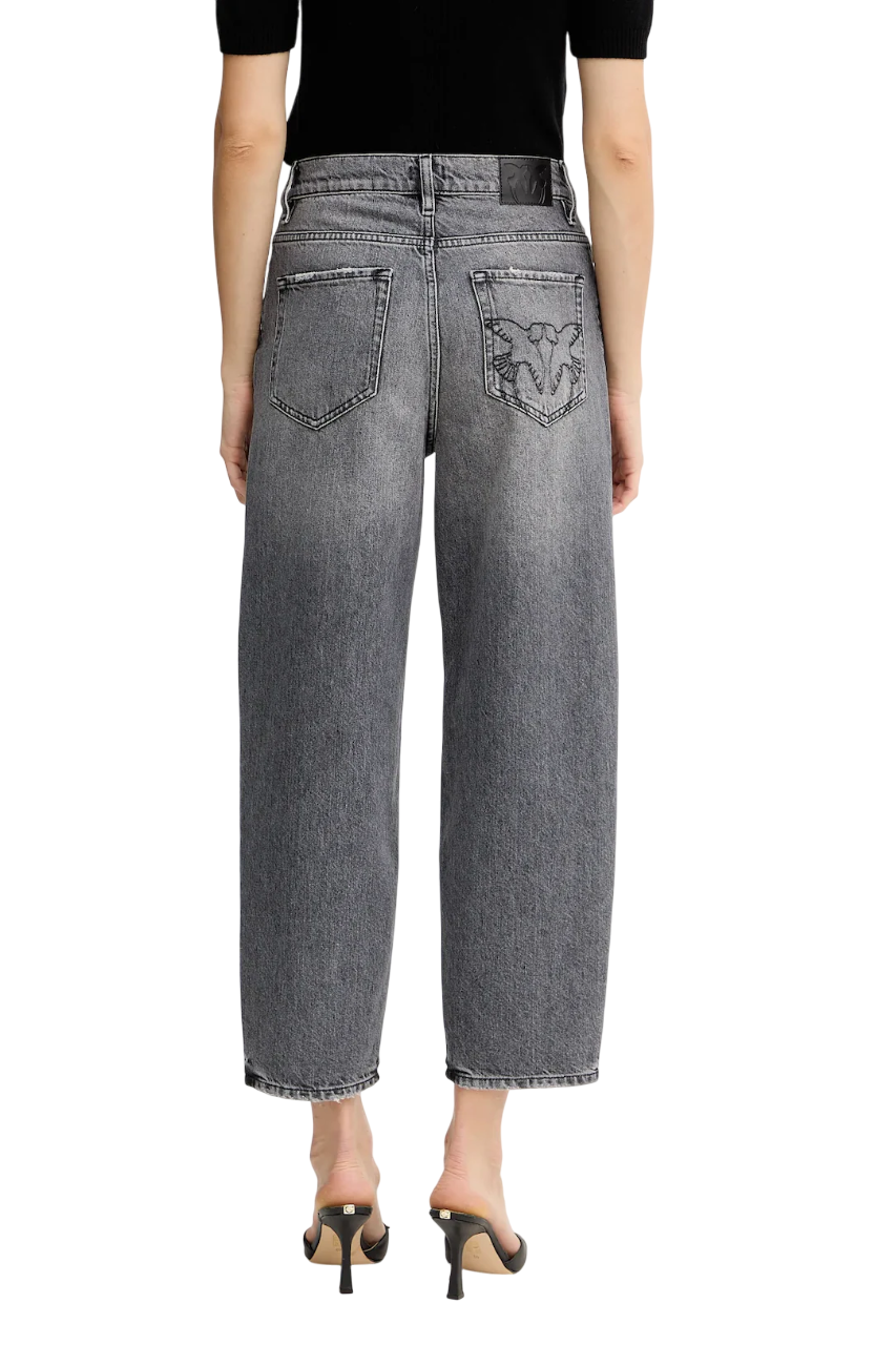 Pinko jeans ballon Estelle lavaggio grigio 103857-A2RY PJ9 PINKO 