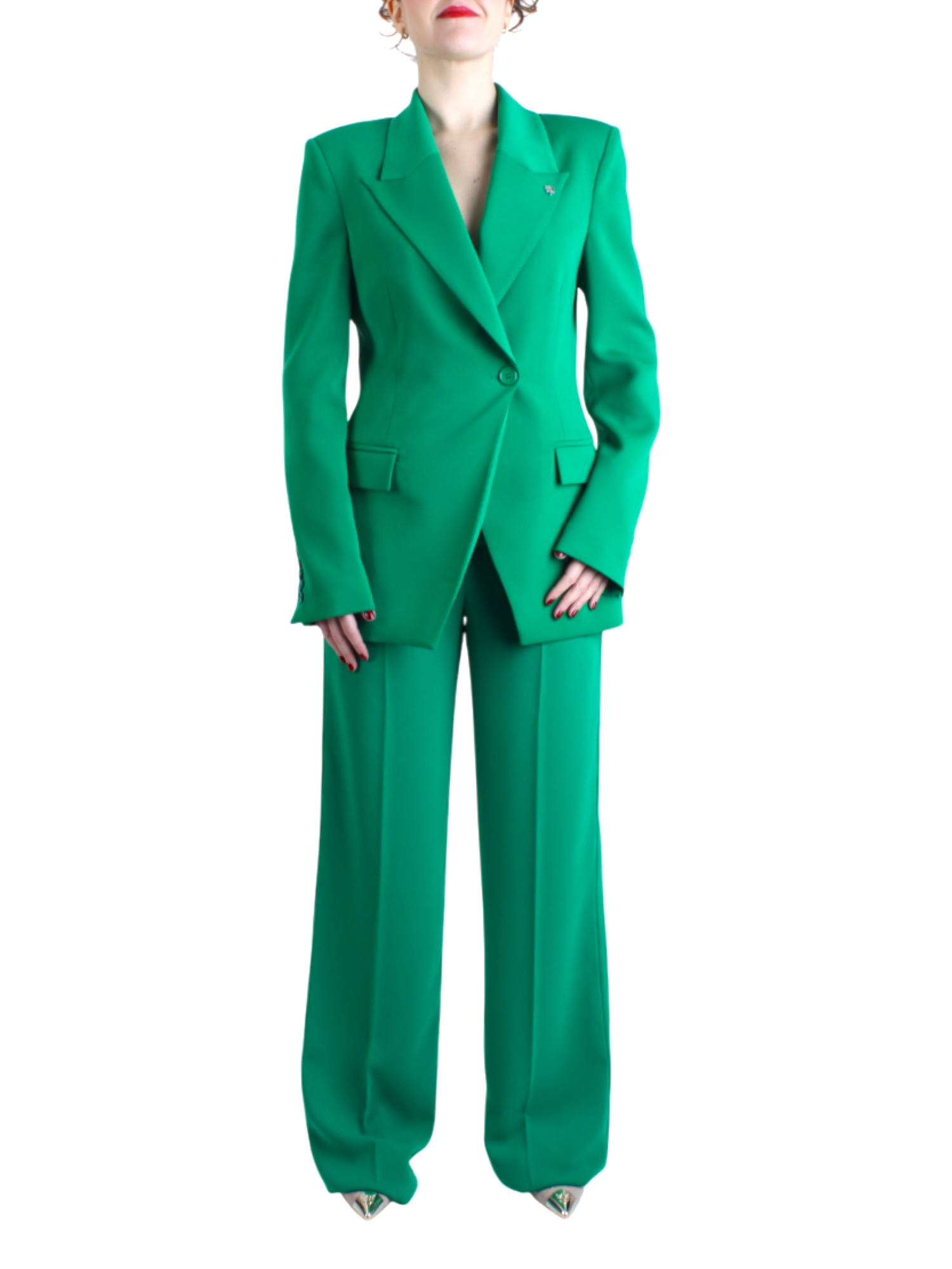 Aniye By giacca blazer Bella doppiopetto verde