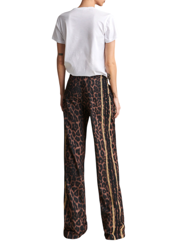 Aniye By pantaloni joggers Jodie fantasia animalier marrone nero 181333 01899 ANIYE BY 