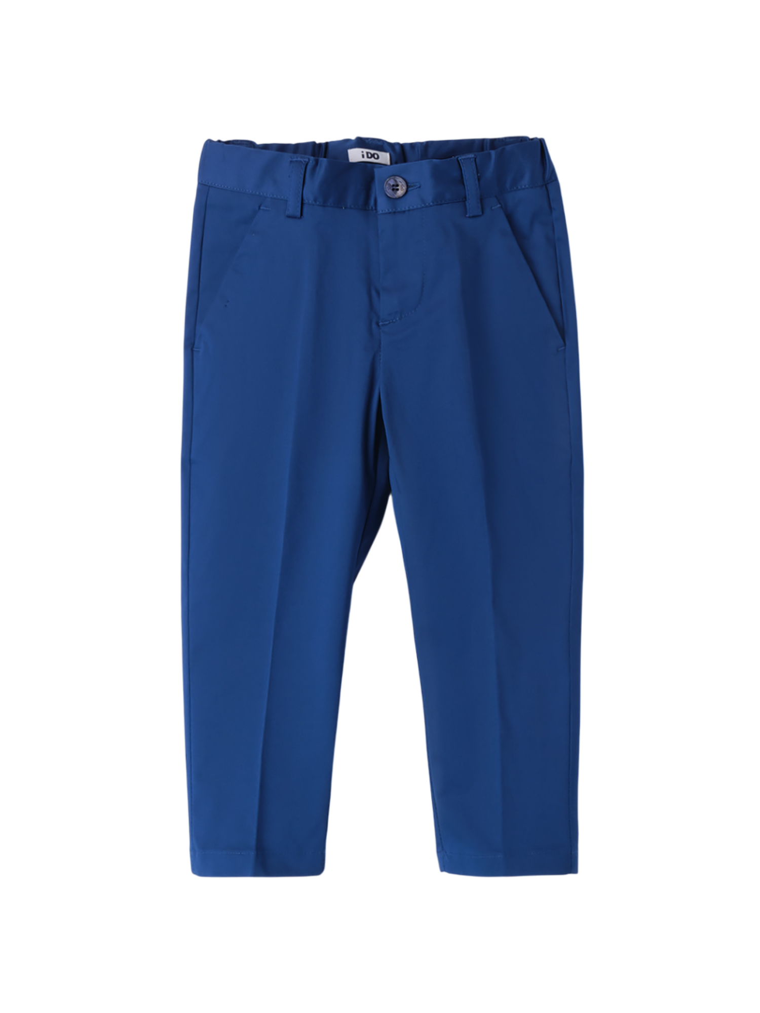 iDo pantaloni gamba dritta in cotone blu 4B270 3766 iDO 