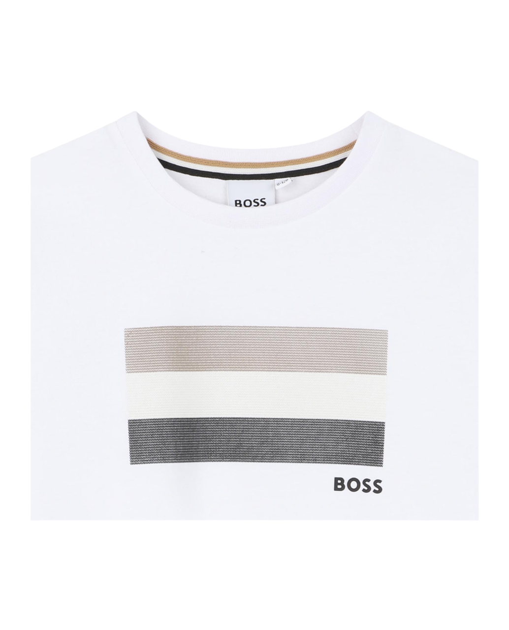 Boss T-shirt bambino manica corta con logo bianco J52979 BIANCO BOSS 