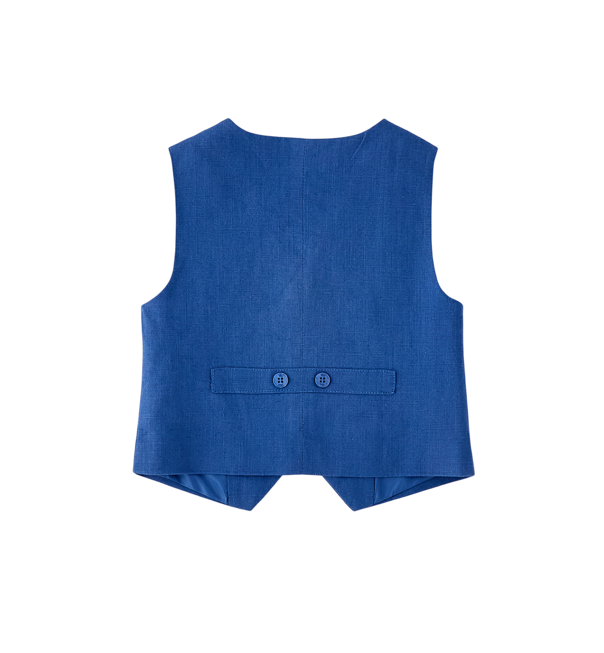 iDo gilet bambino misto lino blu avio 4G242 3725 iDO 