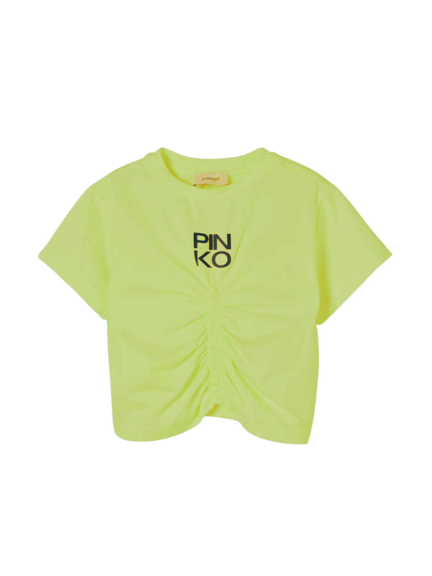 Pinko Kids T-shirt manica corta con arricciature verde KFTS007CJE010 D737 PINKO KIDS 