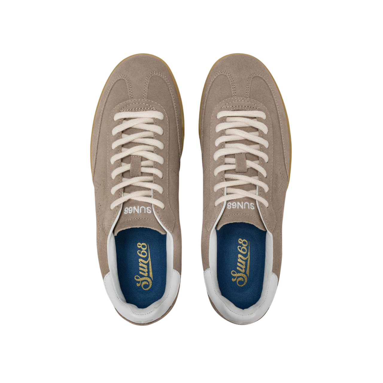 Sun68 sneakers uomo California Sun in suede tortora Z36142 STONE SUN68 