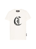 Just Cavalli T-shirt unisex bambino con logo panna