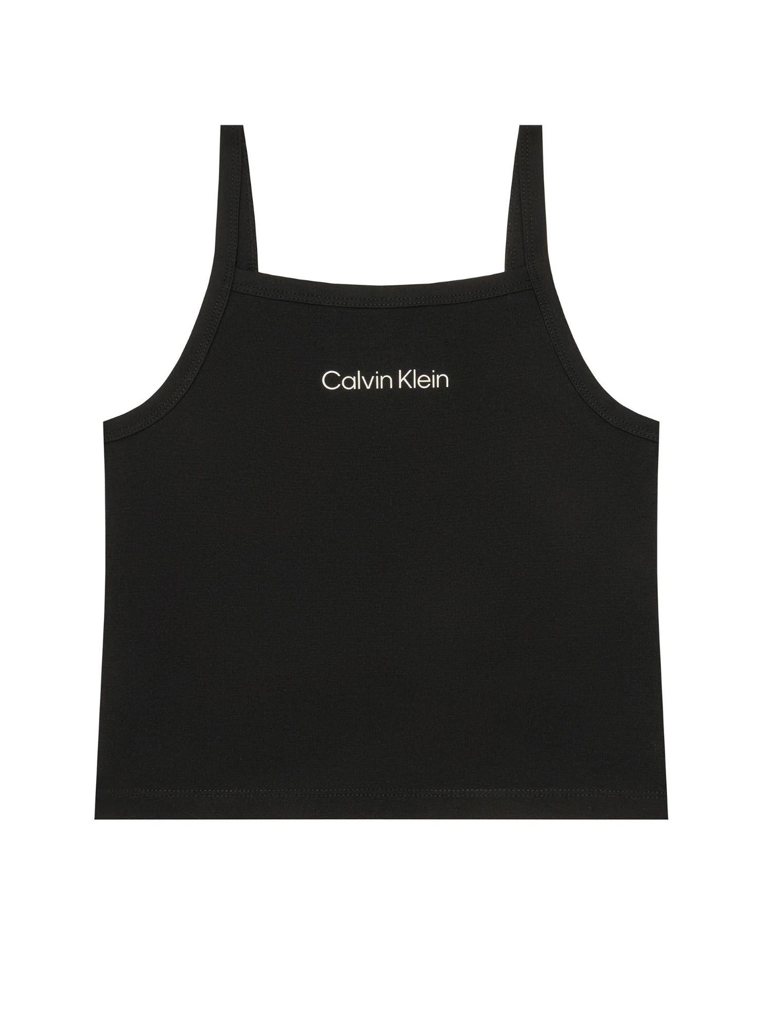 Calvin Klein Jeans canotta bambina con logo nero LVCKSJB12G BEH Calvin Klein Jeans 