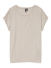 Vero Moda T-shirt manica corta Lava a righe glitterate beige