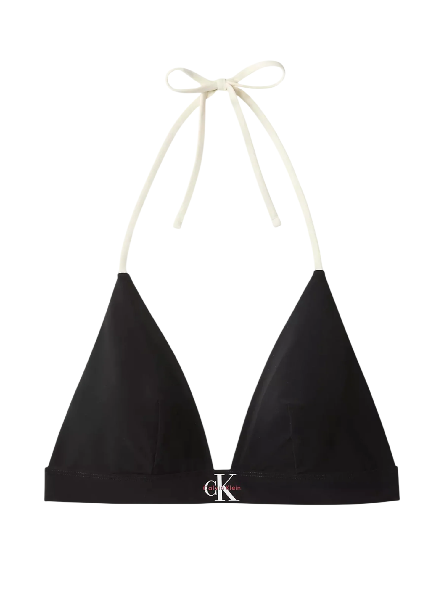 Calvin Klein bikini top triangolo donna con logo nero LV00Q61225 UB1 Calvin Klein Beachwear 