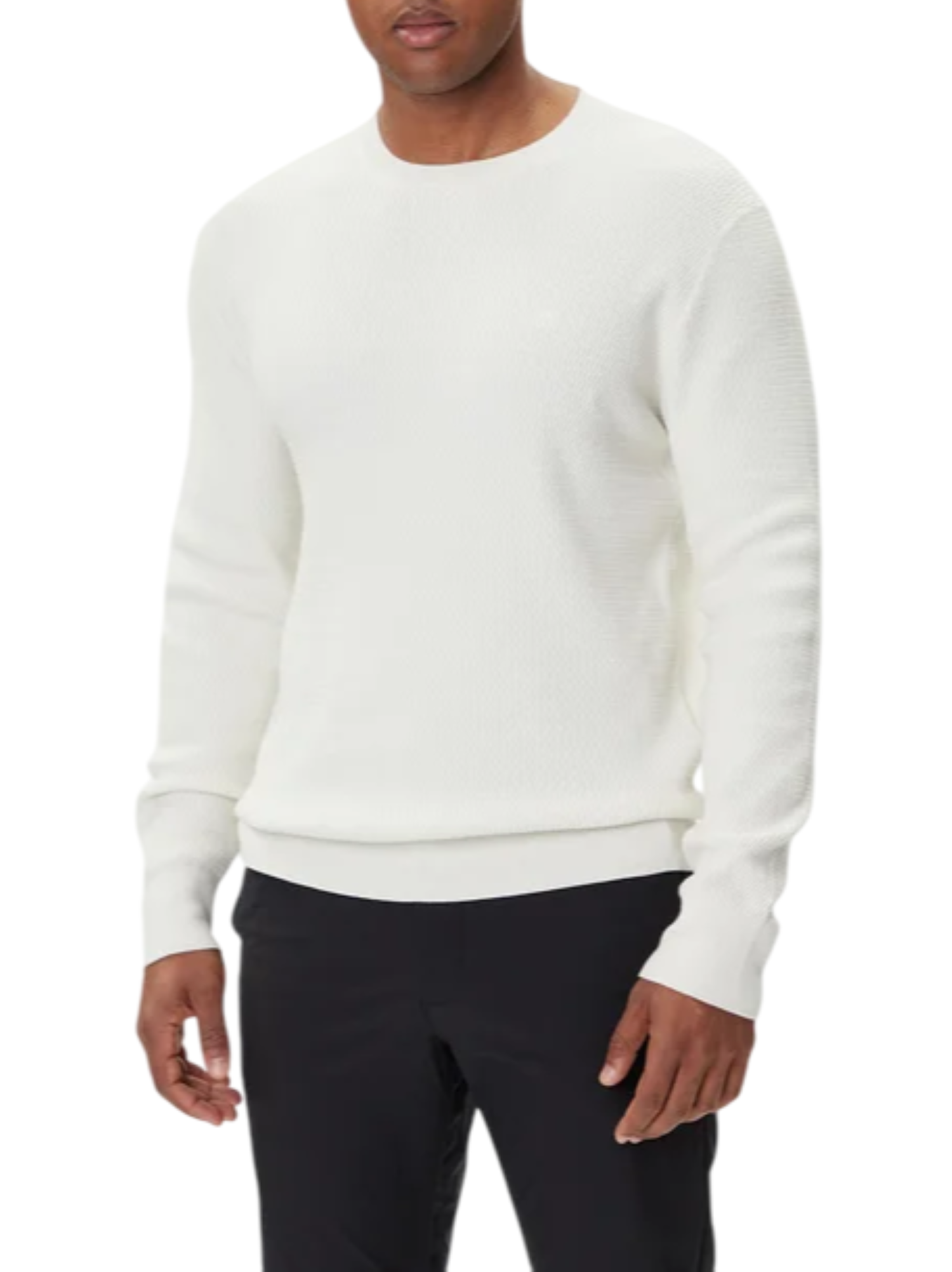 Calvin Klein maglia uomo in cotone testurizzato panna LV04LB327G YAS Calvin Klein 