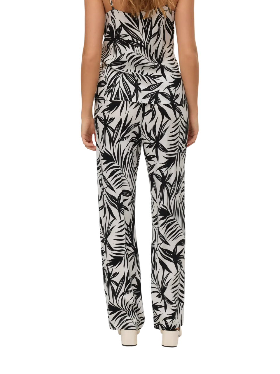 Vero Moda pantaloni in fantasia bianco nero 10297357 SNOW WHITE-FANNI VERO MODA 