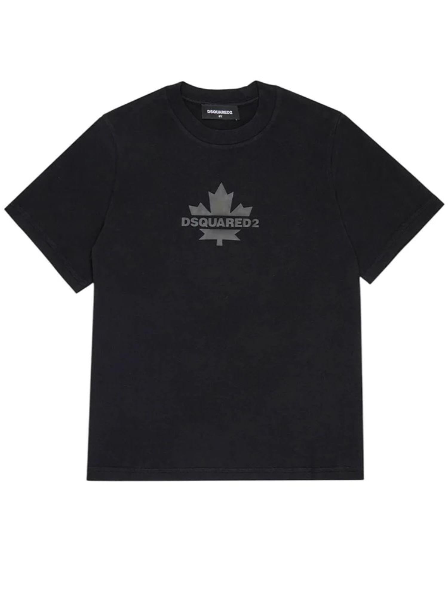 Dsquared2 T-shirt bambino manica corta nero DQ2743-D0AC7 DQ900 DSQUARED2 