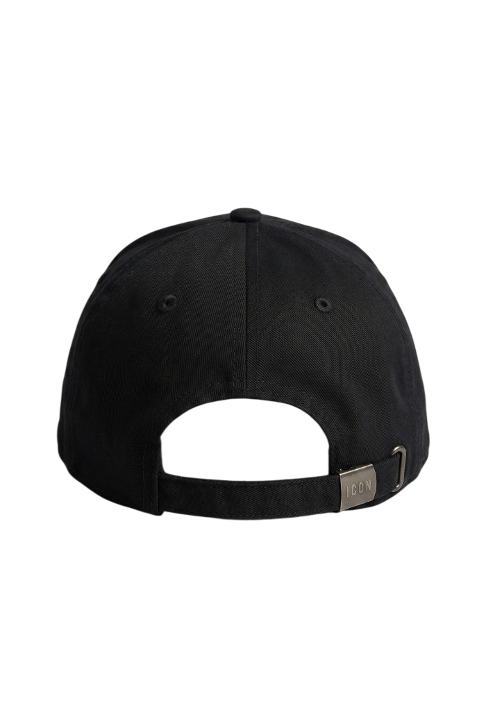 Icon cappello con visiera e logo unisex nero INB001 NERO ICON 
