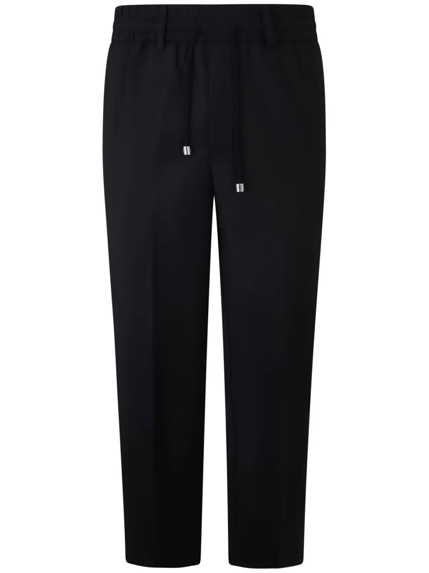 John Richmond pantaloni uomo Alizar con coulisse nero UMA25374PA BLACK John RICHMOND 