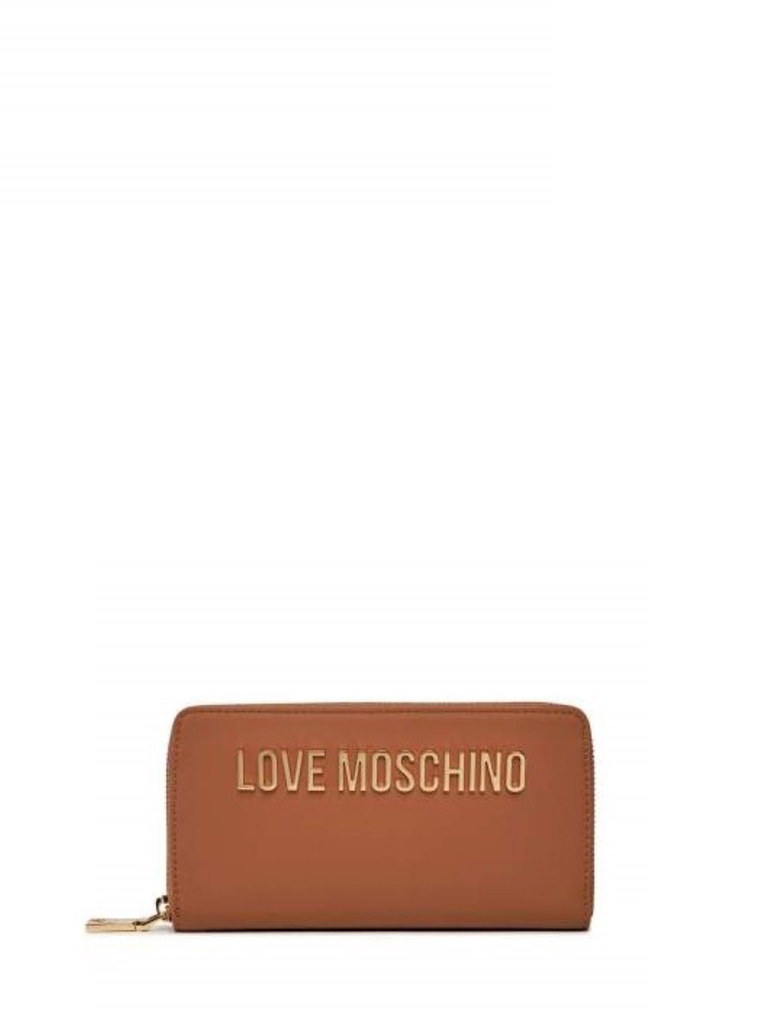 Love Moschino portafogli in ecopelle con logo beige oro JC5611PP1M-KD0 201 MOSCHINO LOVE 