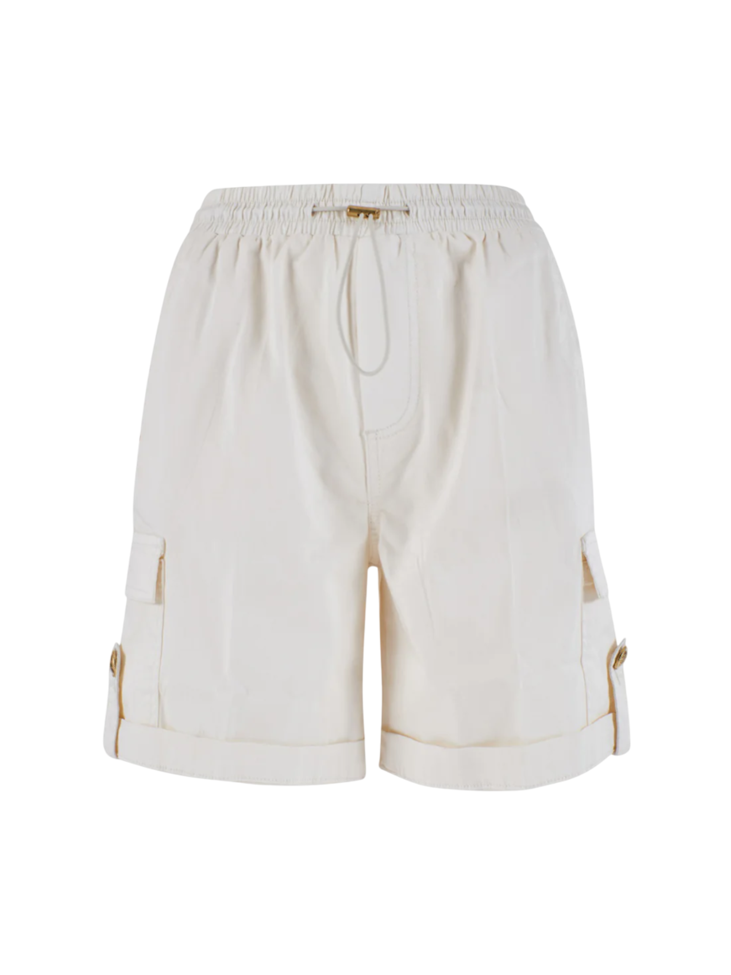 Yes Zee bermuda in cotone con tasconi panna P249-FS00 0107 YES-ZEE 