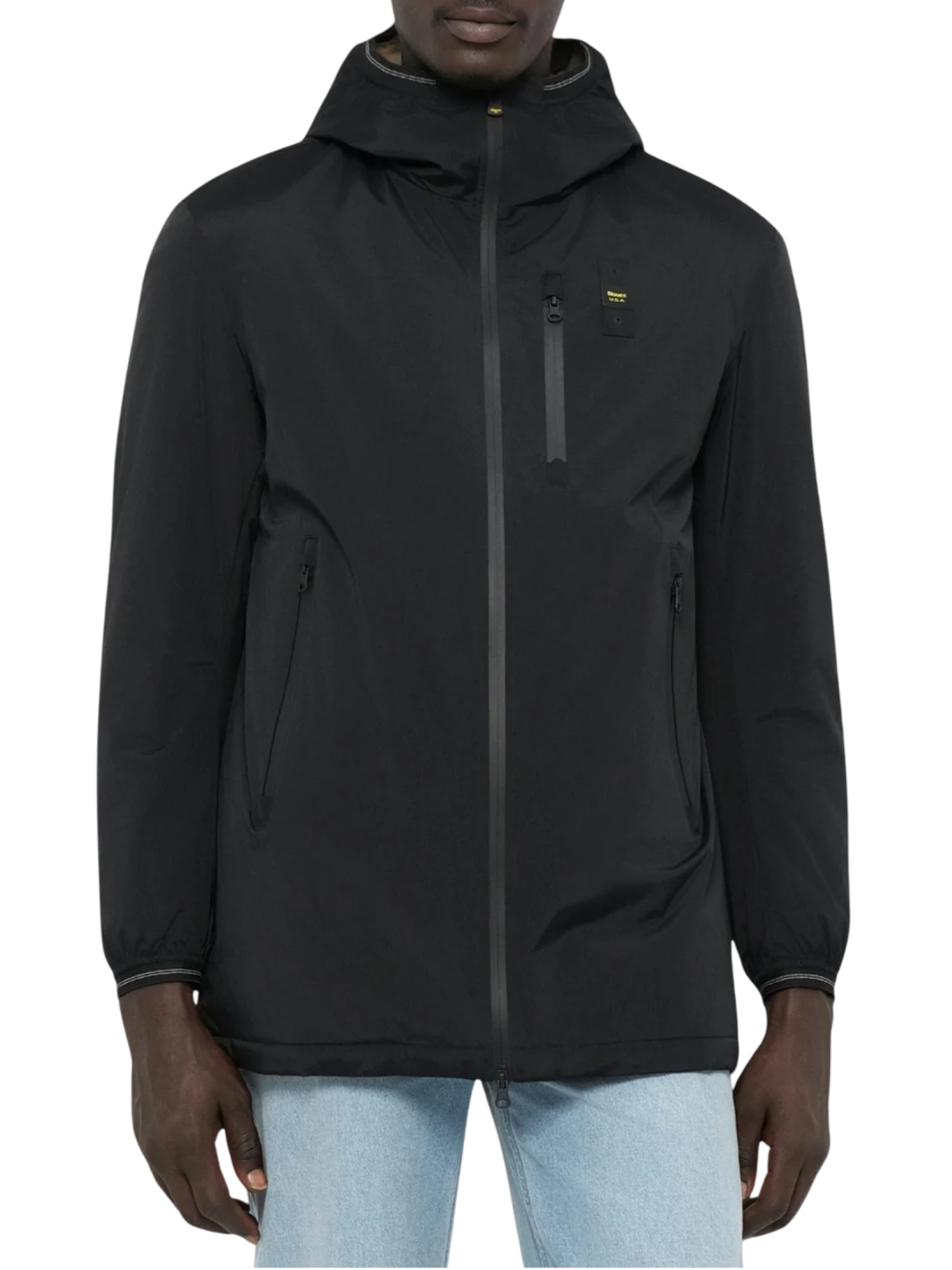 Blauer giubbino imbottito uomo Jarvis con cappuccio nero 25WBLUK11139-007110 999 BLAUER 