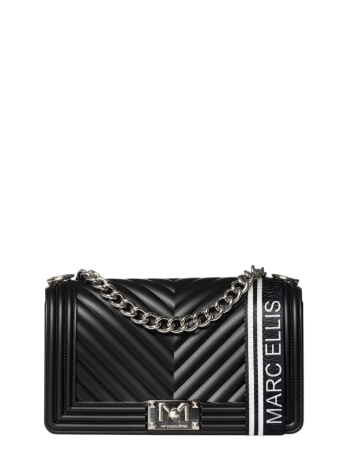 MARC ELLIS FLAT M 25BLACK-SATIN SILVER