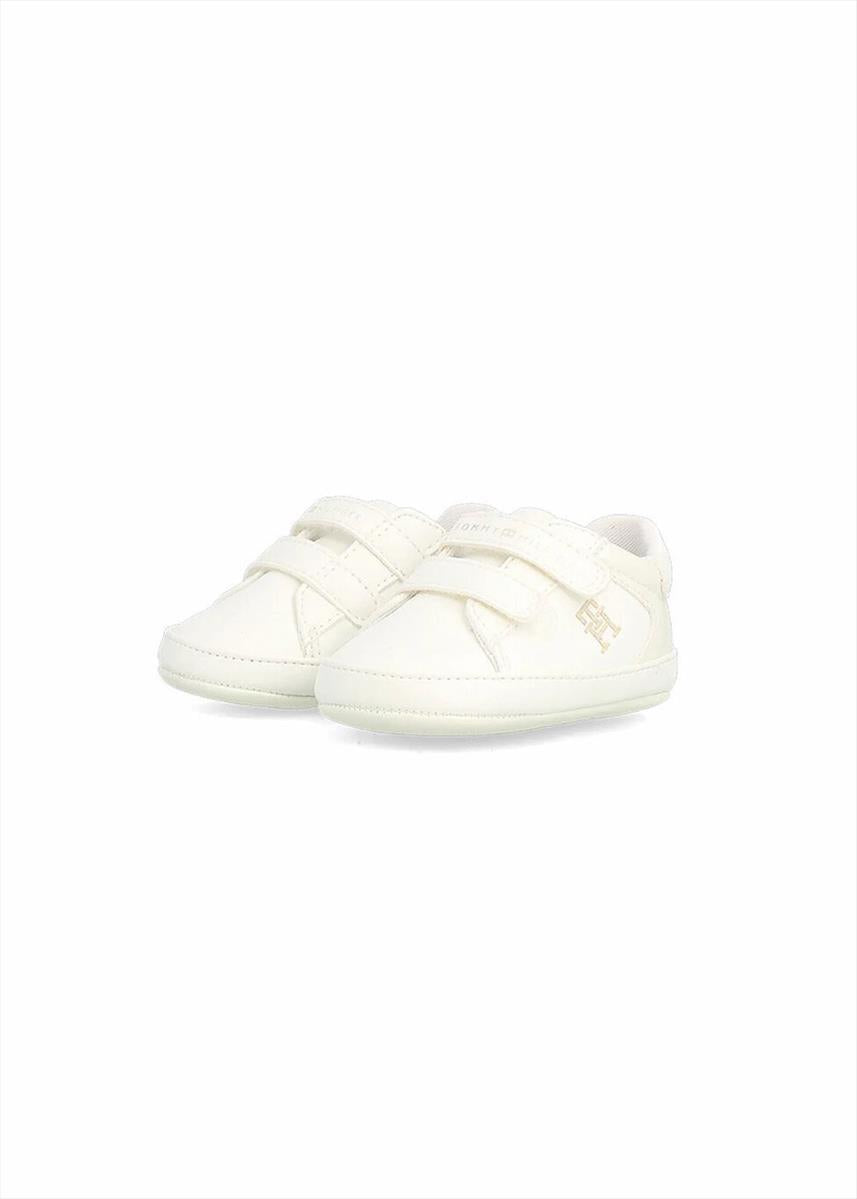 Tommy Hilfiger scarpette neonato con strappi bianco T0A9-33961-1582 530 Tommy Hilfiger 
