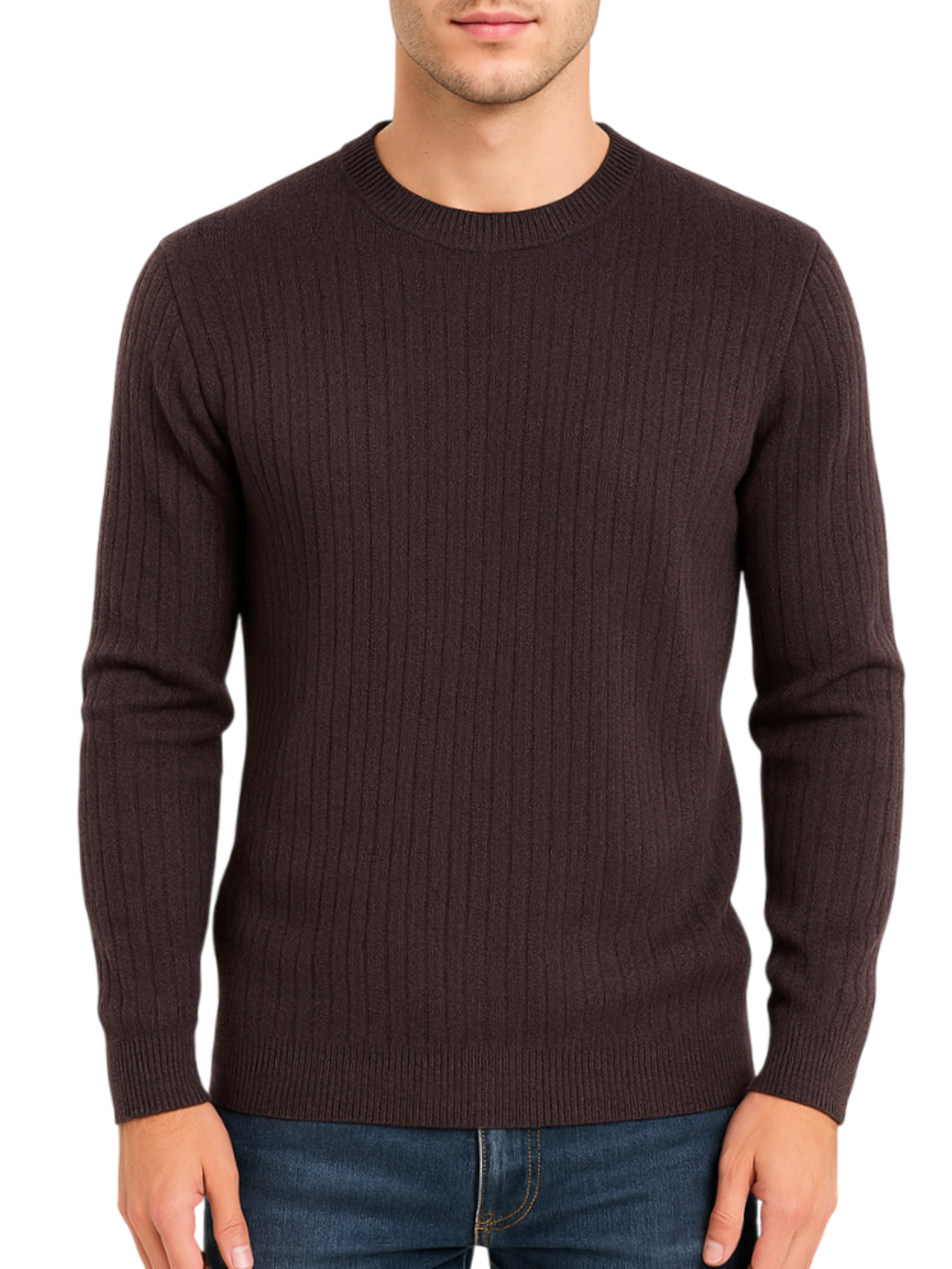 Jack&Jones maglia uomo con trecce borgogna 12286611 FUDGE-TWIST ZIGZAG JACK&JONES 