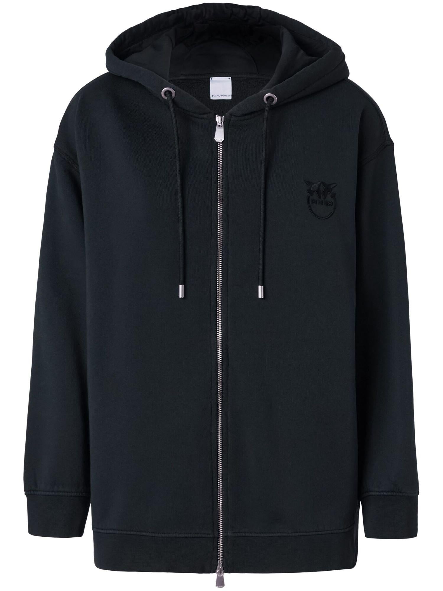 Pinko felpa Gremito con cappuccio e zip nero 101133-A21P Z98 PINKO 