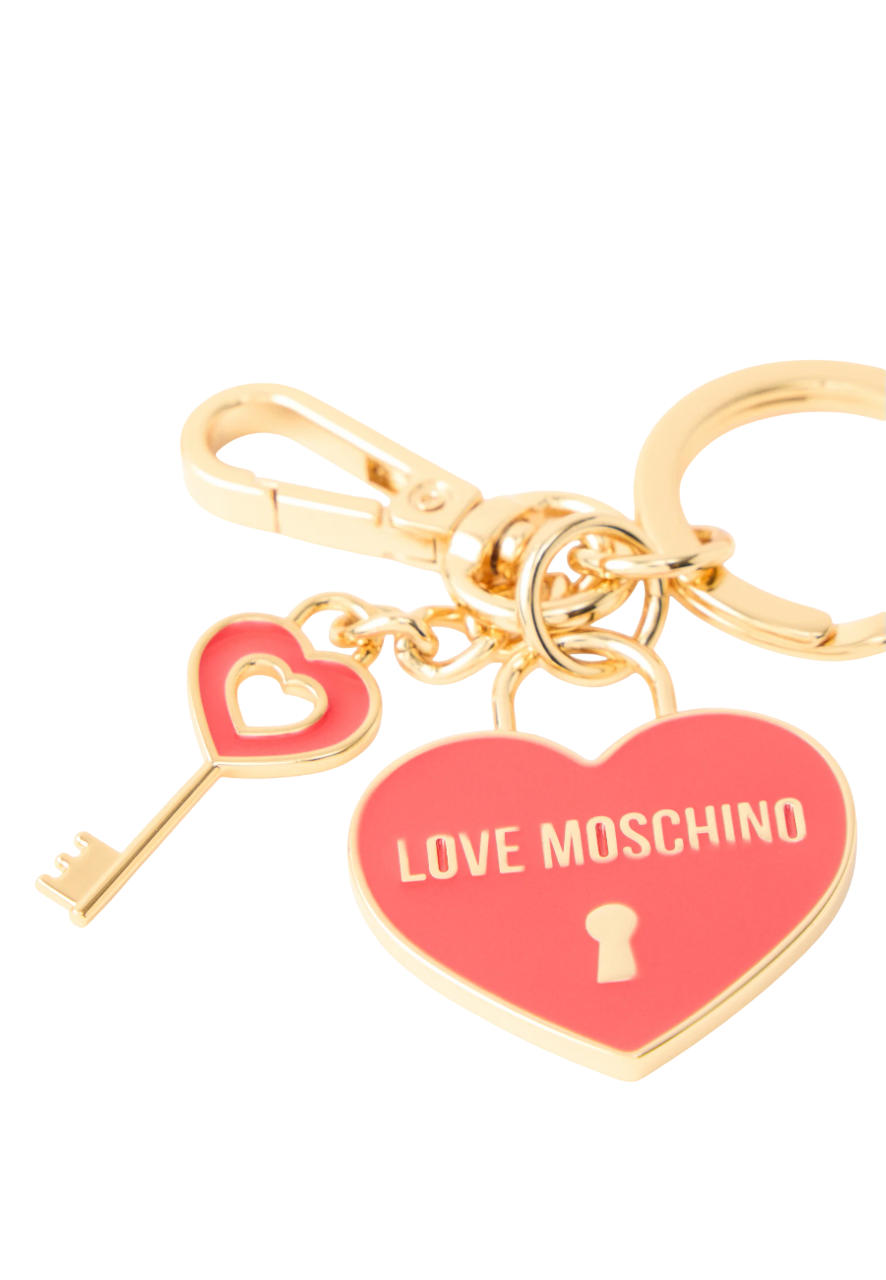 Love Moschino portachiavi con lucchetto Heart oro rosso<BR/><BR/><BR/><BR/><BR/>Love Moschino portachiavi con lucchetto Heart oro rosso<BR/><BR/> JC5404PP1O-L22 90A MOSCHINO LOVE 