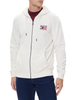 Tommy Hilfiger felpa uomo con zip e cappuccio panna