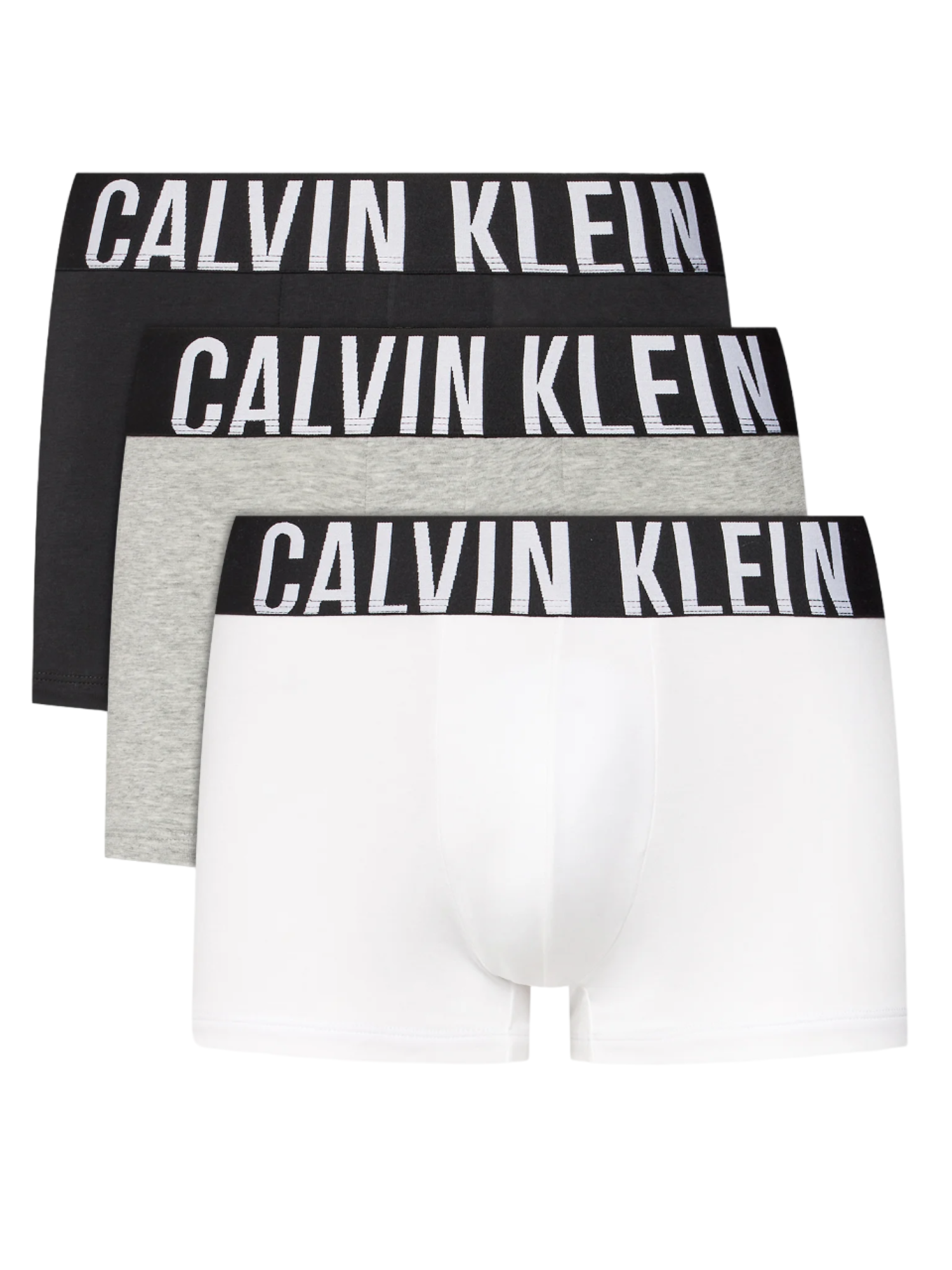 Calvin Klein Underwear set 3 boxer in cotone nero bianco grigio 000NB3608A MP1 Calvin Klein Underwear 