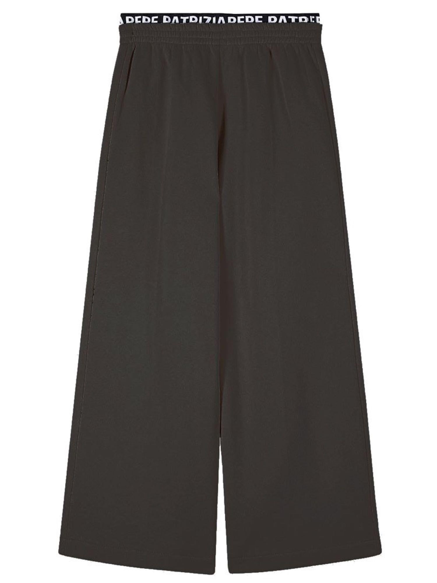 Patrizia Pepe pantaloni in felpa con elastico logato nero 7P0417-J315 K103 PATRIZIA PEPE 