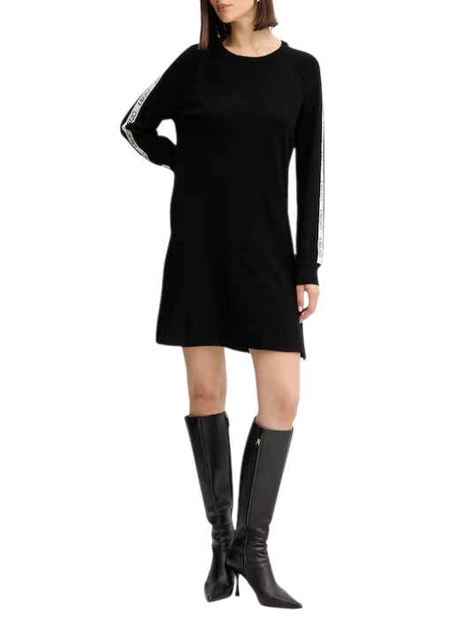 Liu Jo abito in maglia con banda logata nero TF5288MS63L 03N66 LIU JO 
