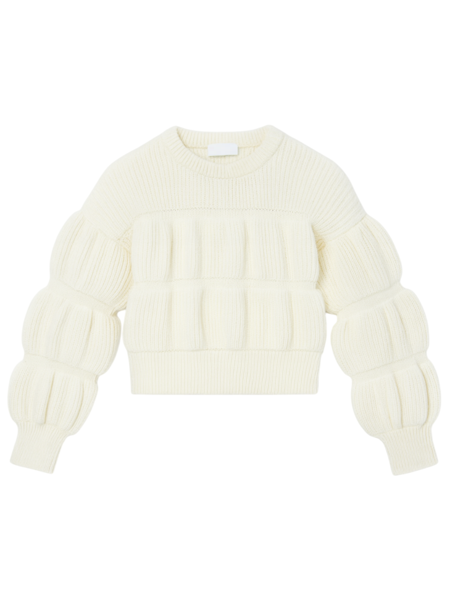 Dondup maglia bambina in misto lana panna DFMA035CFL076 0000 DONDUP 