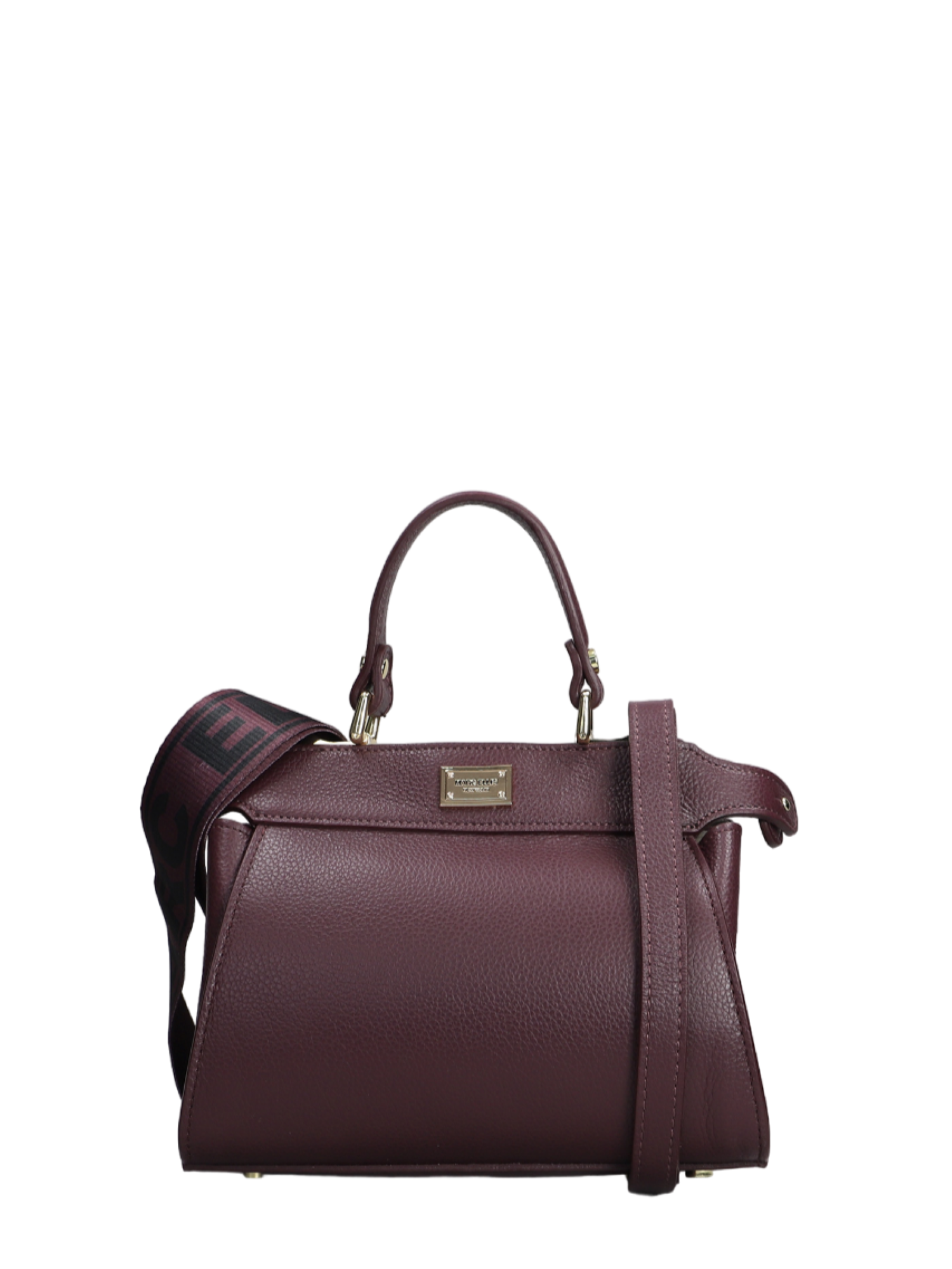 Marc Ellis borsa a mano Alabama in pelle trapuntata borgogna ALABAMA S DO BURGUNDY-GOLD MARC ELLIS 