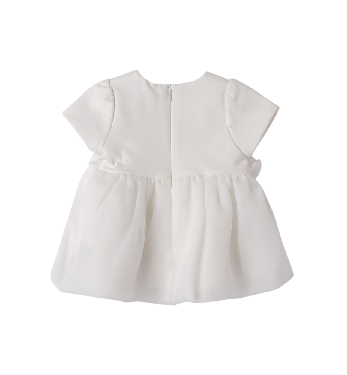 iDo abito cerimonia neonata con fiori  bianco 4F096 0112 iDO 