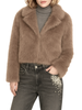 Relish pelliccia ecologica corta Jengy donna tortora