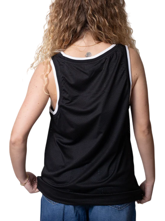 Disclaimer canotta con logo strass nero 54989 NERO DISCLAIMER 