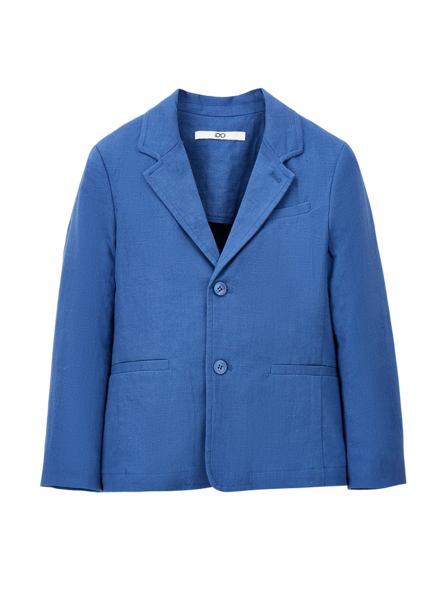 iDo giacca blazer bambino misto lino blu avio 4G221 3725 iDO 