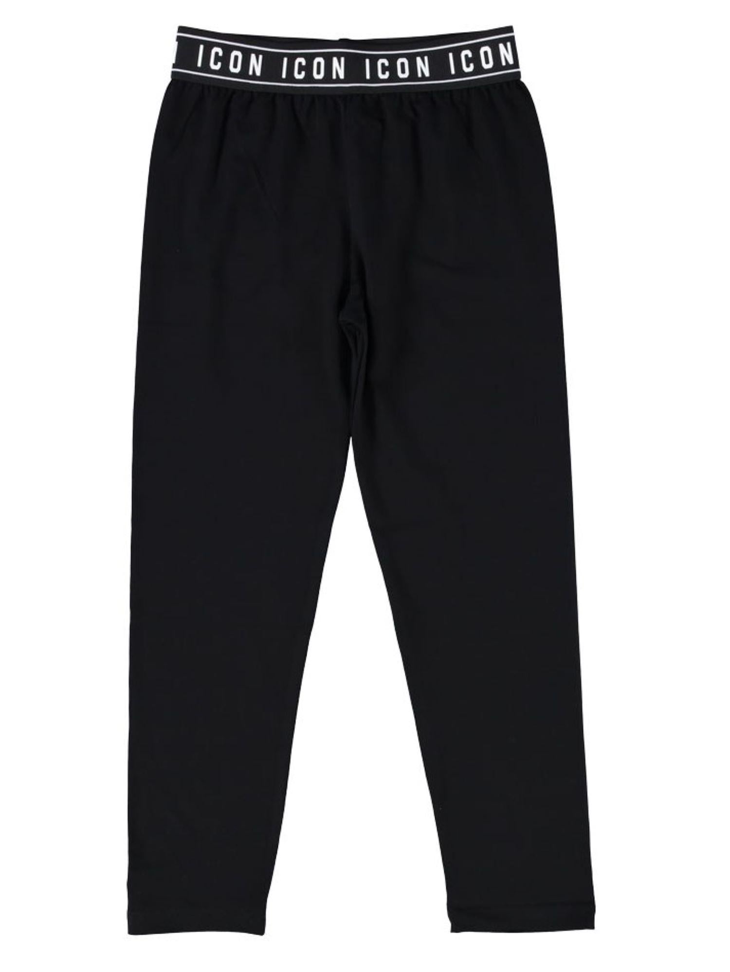 Icon leggings con banda logata nero IGSP00801 9000 ICON 