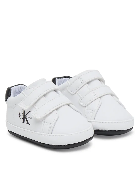 Calvin Klein scarpetta neonato con strappi bianco V0B9-83145-1582 X002 Calvin Klein Footwear 