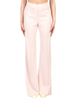 Vicolo pantaloni flare in tessuto tecnico rosa