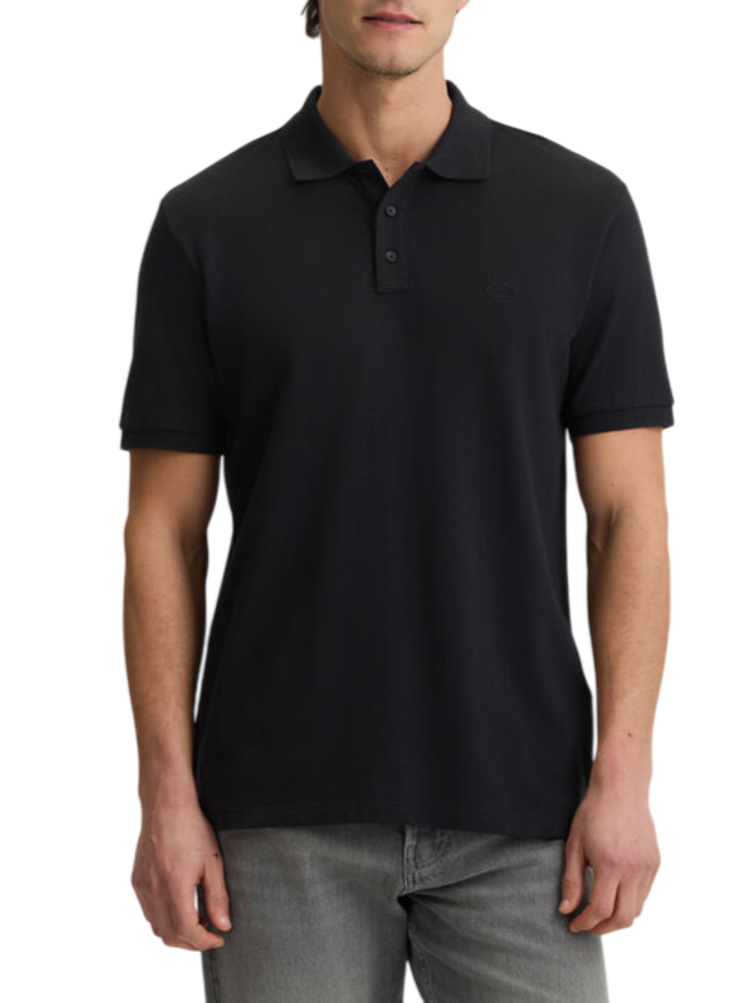 Liu Jo polo manica corta in piquè nero QA5157J0299 22222 LIU JO 