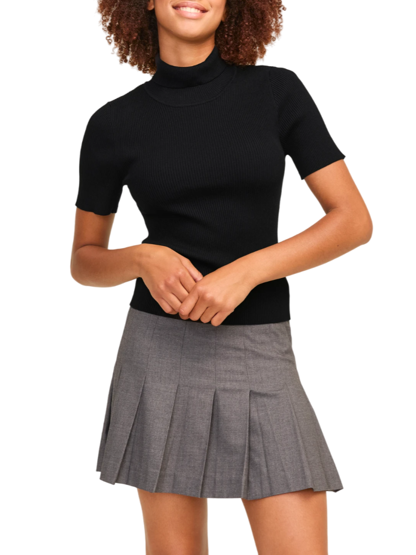 JJXX maglia a collo alto jade nera 12259222 BLACK JJXX 